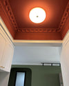 WOMO Round Milk Glass Flush Mount Ceiling Light-WM1134 thumbnail