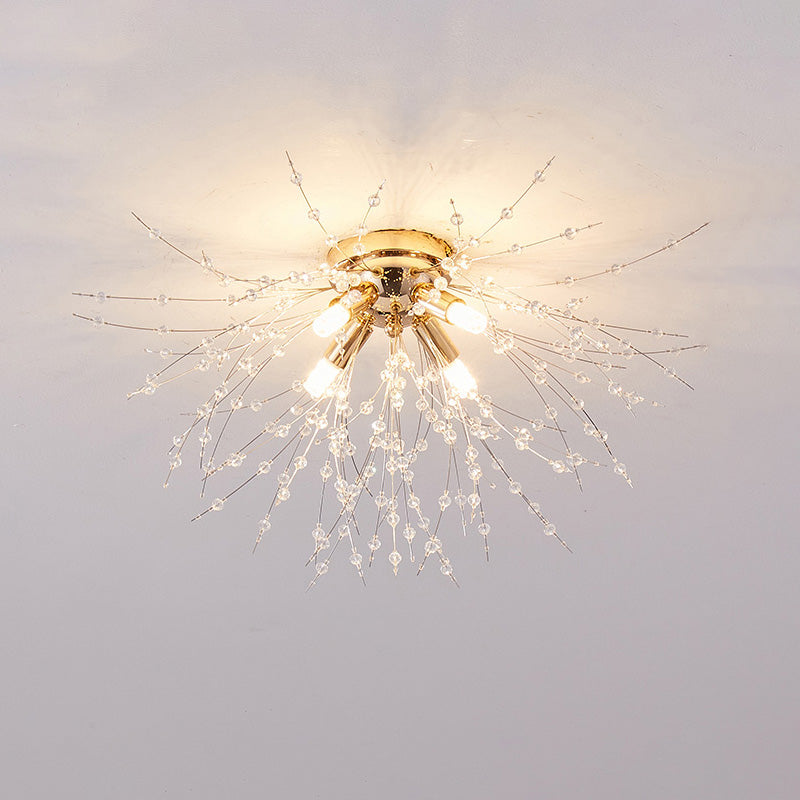 WOMO Dandelion Crystal Flush Mount Ceiling Light-WM1014
