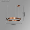 WOMO Black/Gold Ring Led Chandelier-WM2009 thumbnail