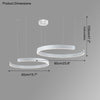 WOMO Black/Gold Ring Led Chandelier-WM2009 thumbnail