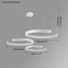 WOMO Black/Gold Ring Led Chandelier-WM2009 thumbnail