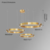 WOMO Black/Gold Ring Led Chandelier-WM2009 thumbnail