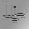 WOMO Black/Gold Ring Led Chandelier-WM2009 thumbnail