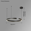 WOMO Black/Gold Ring Led Chandelier-WM2009 thumbnail