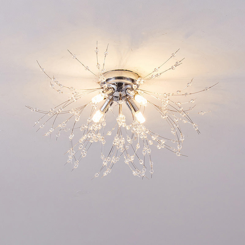 WOMO Dandelion Crystal Flush Mount Ceiling Light-WM1014