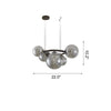 WOMO Colored Glass Ball Chandelier-WM2253 thumbnail