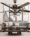 WOMO 52 Vintage Ceiling Fan Chandelier-WM5031 thumbnail