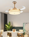 WOMO Crystal Retractable Ceiling Fan Chandelier-WM5036 thumbnail
