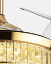 WOMO Crystal Retractable Ceiling Fan Chandelier-WM5036 thumbnail