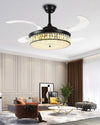 WOMO Crystal Retractable Ceiling Fan Chandelier-WM5036 thumbnail