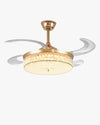 WOMO Crystal Retractable Ceiling Fan Chandelier-WM5036 thumbnail