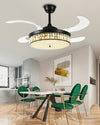 WOMO Crystal Retractable Ceiling Fan Chandelier-WM5036 thumbnail
