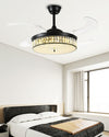WOMO Crystal Retractable Ceiling Fan Chandelier-WM5036 thumbnail