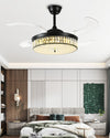 WOMO Crystal Retractable Ceiling Fan Chandelier-WM5036 thumbnail
