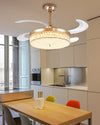 WOMO Crystal Retractable Ceiling Fan Chandelier-WM5036 thumbnail
