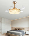 WOMO Crystal Retractable Ceiling Fan Chandelier-WM5036 thumbnail