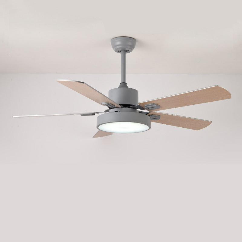 WOMO 5 Blade Modern Wood Ceiling Fan Lamp-WM5039