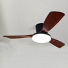 WOMO 3 Wood Blade Low Profile Ceiling Fan Lamp-WM5058 thumbnail