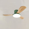 WOMO 3 Wood Blade Low Profile Ceiling Fan Lamp-WM5058 thumbnail