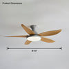 WOMO Low Profile Modern Ceiling Fan Lamp-WM5062 thumbnail