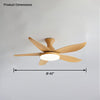 WOMO Low Profile Modern Ceiling Fan Lamp-WM5062 thumbnail