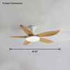 WOMO Low Profile Modern Ceiling Fan Lamp-WM5062 thumbnail