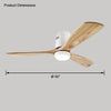 WOMO Mid-century Modern Hugger Ceiling Fan Lamp-WM5067 thumbnail