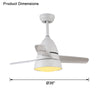 WOMO 3 Blade Tapered Ceiling Fan Lamp-WM5099 thumbnail
