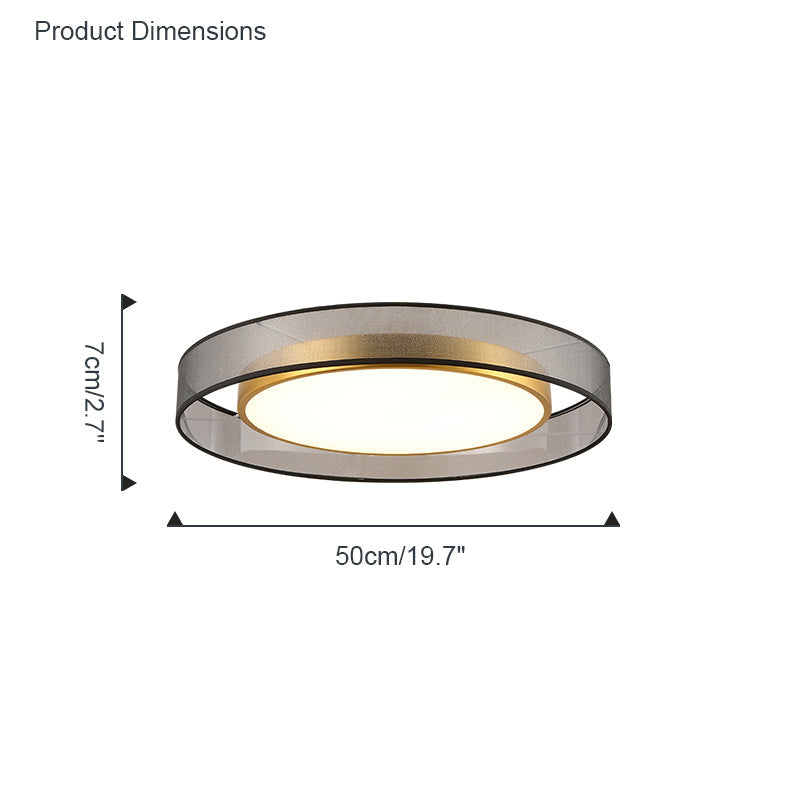 WOMO Fabric Round Ceiling Light-WM1033