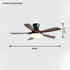 WOMO 5 Blade Modern Ceiling Fan Lamp-WM5126 thumbnail