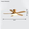 WOMO 5 Blade Modern Ceiling Fan Lamp-WM5126 thumbnail