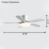 WOMO 5 Blade Modern Ceiling Fan Lamp-WM5126 thumbnail