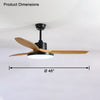 WOMO 3 Blade Ceiling Fan Lamp-WM5127 thumbnail