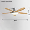 WOMO Scandi Large Flush Mount Ceiling Fan Lamp-WM5130 thumbnail