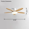 WOMO Scandi Large Flush Mount Ceiling Fan Lamp-WM5130 thumbnail