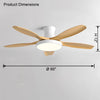 WOMO Scandi Large Flush Mount Ceiling Fan Lamp-WM5130 thumbnail
