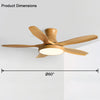 WOMO Scandi Large Flush Mount Ceiling Fan Lamp-WM5130 thumbnail