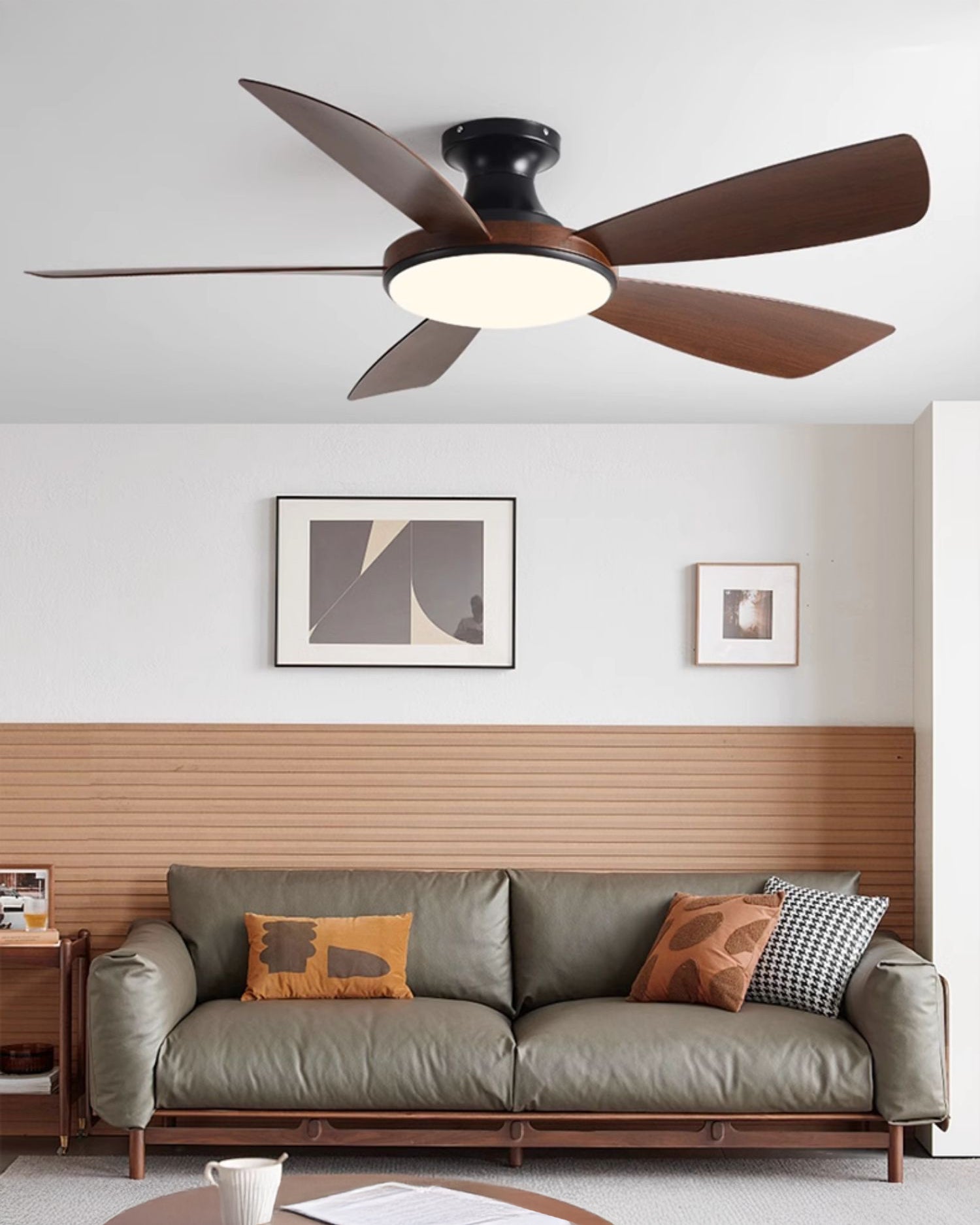 WOMO Modern Low Profile Ceiling Fan Lamp - WM5190