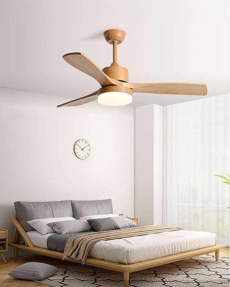 WOMO Modern Wood Ceiling Fan Lamp - WM5209