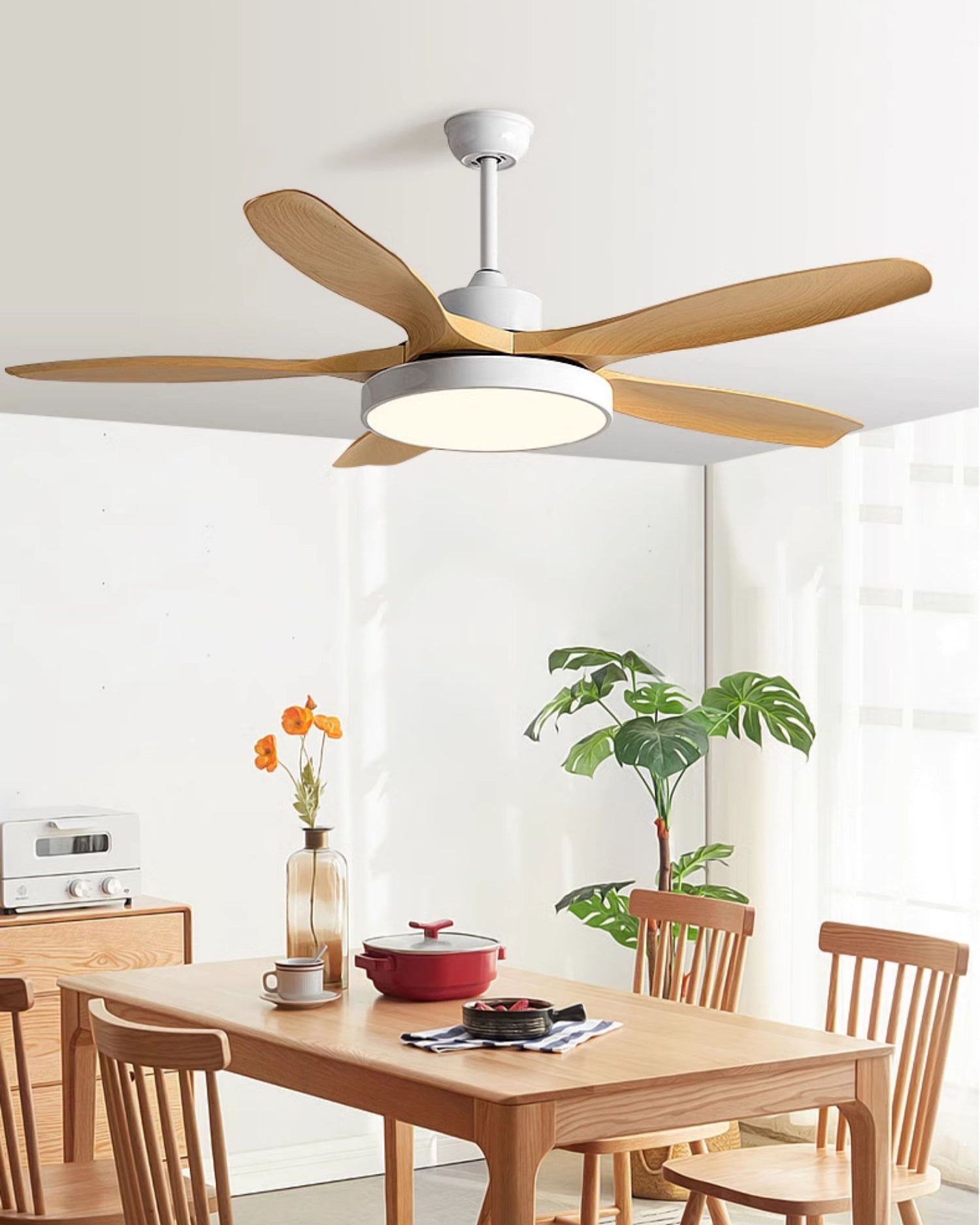 WOMO 5 Blade Ceiling Fan Lamp - WM5245b