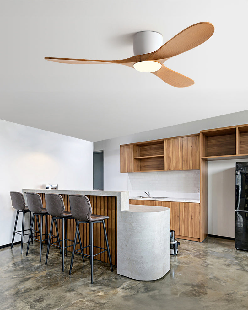 WOMO 3 Blade Low Profile Ceiling Fan Lamp - WM5253