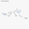 WOMO Arms Semi-Flush Mount Light-WM2057 thumbnail