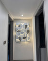 WOMO Rectangular Sculptural Art Wall Sconce-WM6020 thumbnail