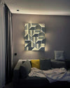 WOMO Rectangular Sculptural Art Wall Sconce-WM6020 thumbnail