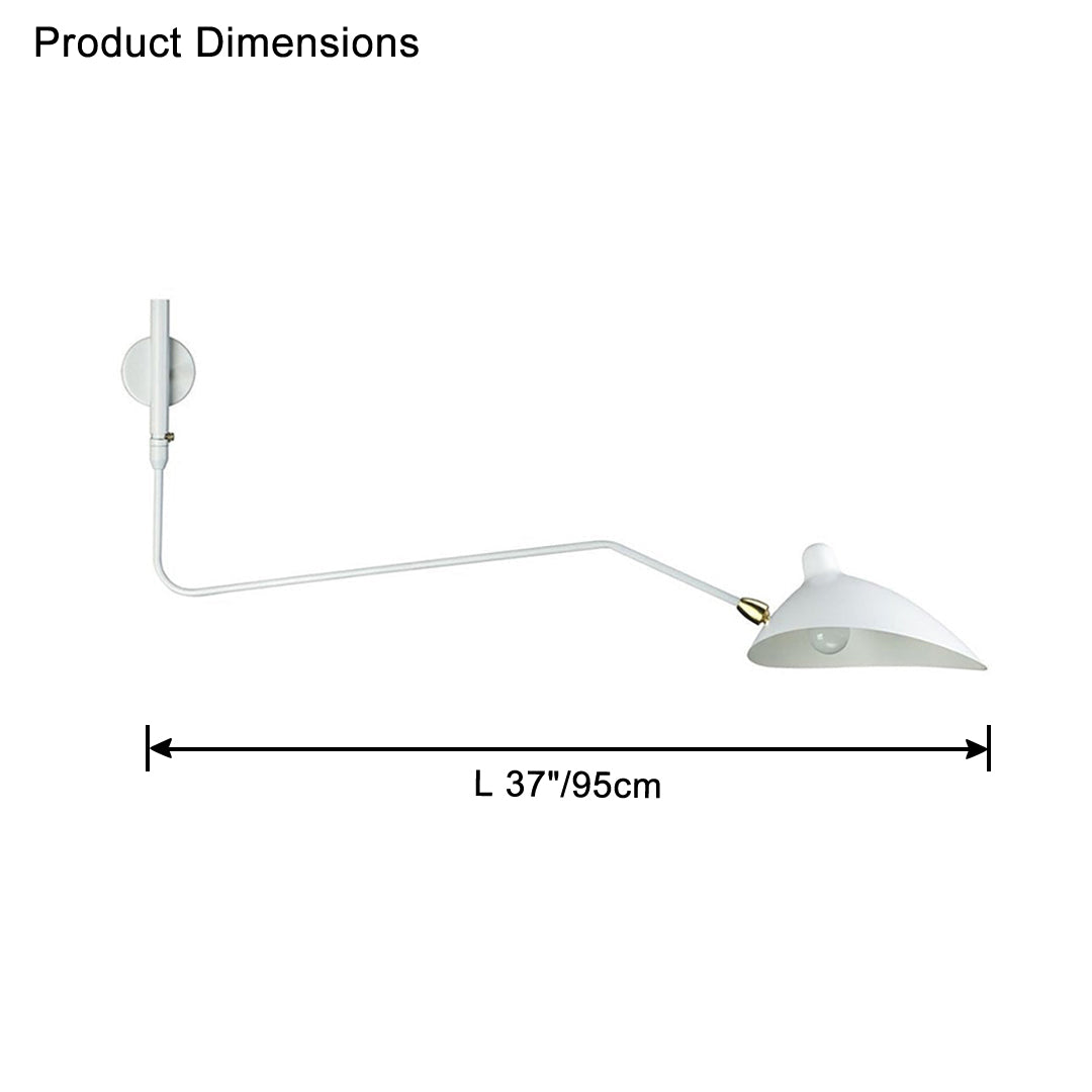 WOMO Articulating Swivel Double Arm Wall Sconce-WM6024
