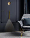 WOMO Dimmable Hanging Cone Brass Wall Sconce-WM6093 thumbnail