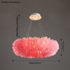 WOMO Feather Round Pendant Light-WM2060 thumbnail