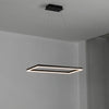 WOMO Black Tiered Rectangular Chandelier-WM2120 thumbnail