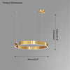 WOMO Black/Gold Ring Led Chandelier-WM2009 thumbnail