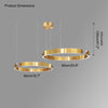 WOMO Black/Gold Ring Led Chandelier-WM2009 thumbnail